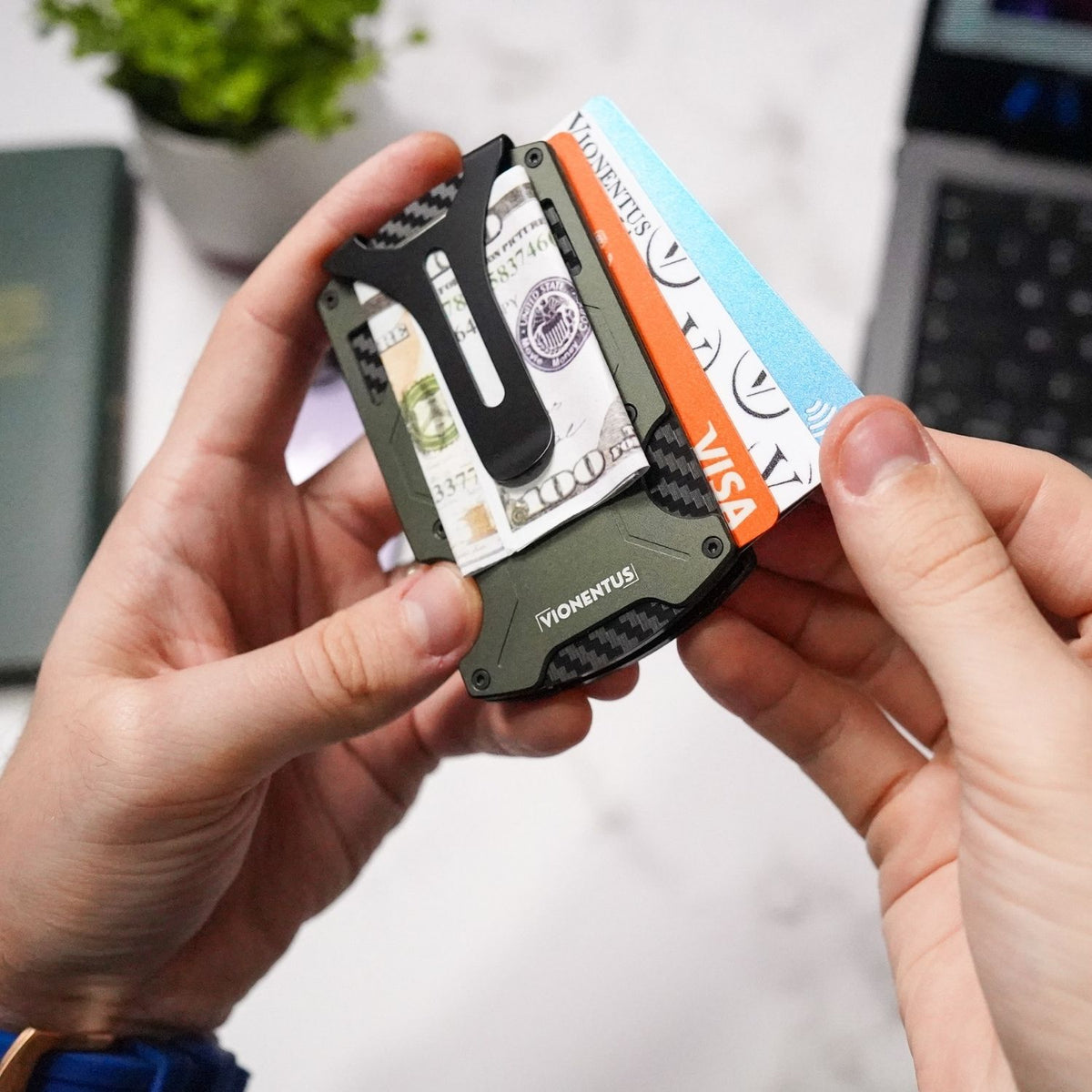 Premium Smart VN201 AirTag Wallet