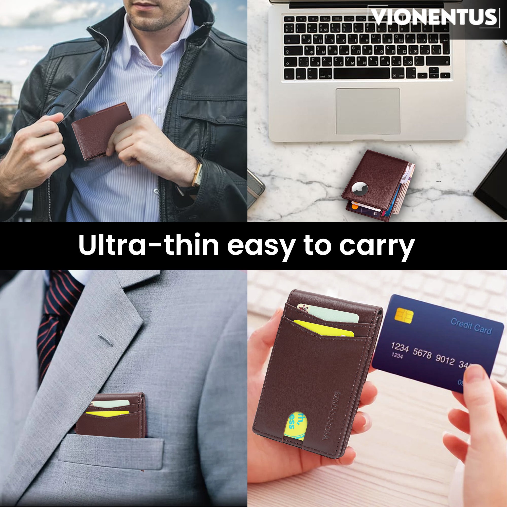 Luxe Smart VN200 AirTag Wallet – Vionentus