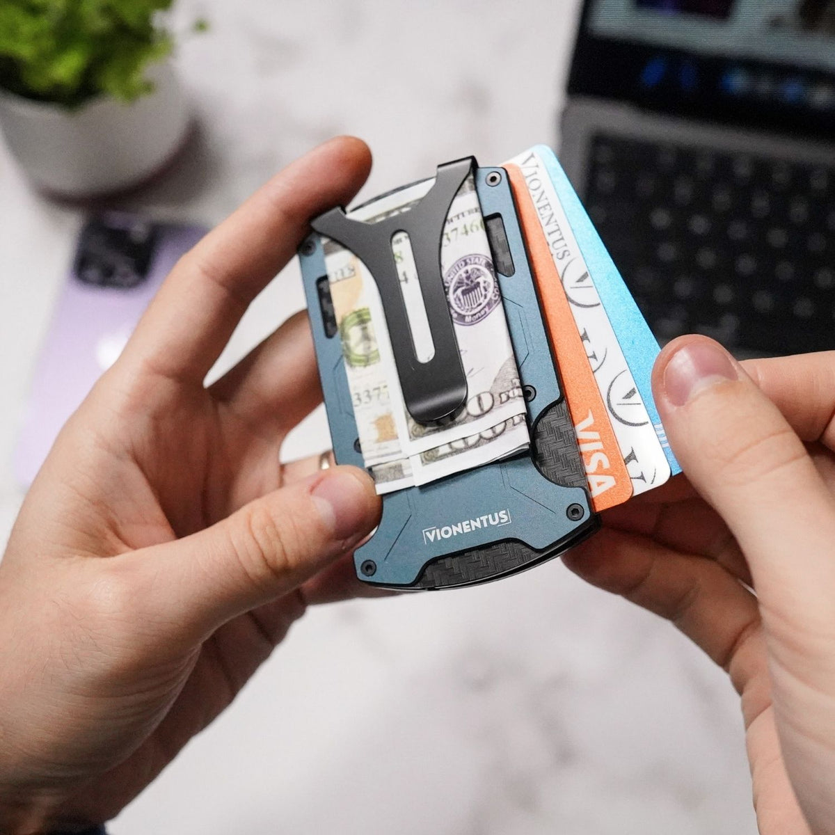 Premium Smart VN201 AirTag Wallet
